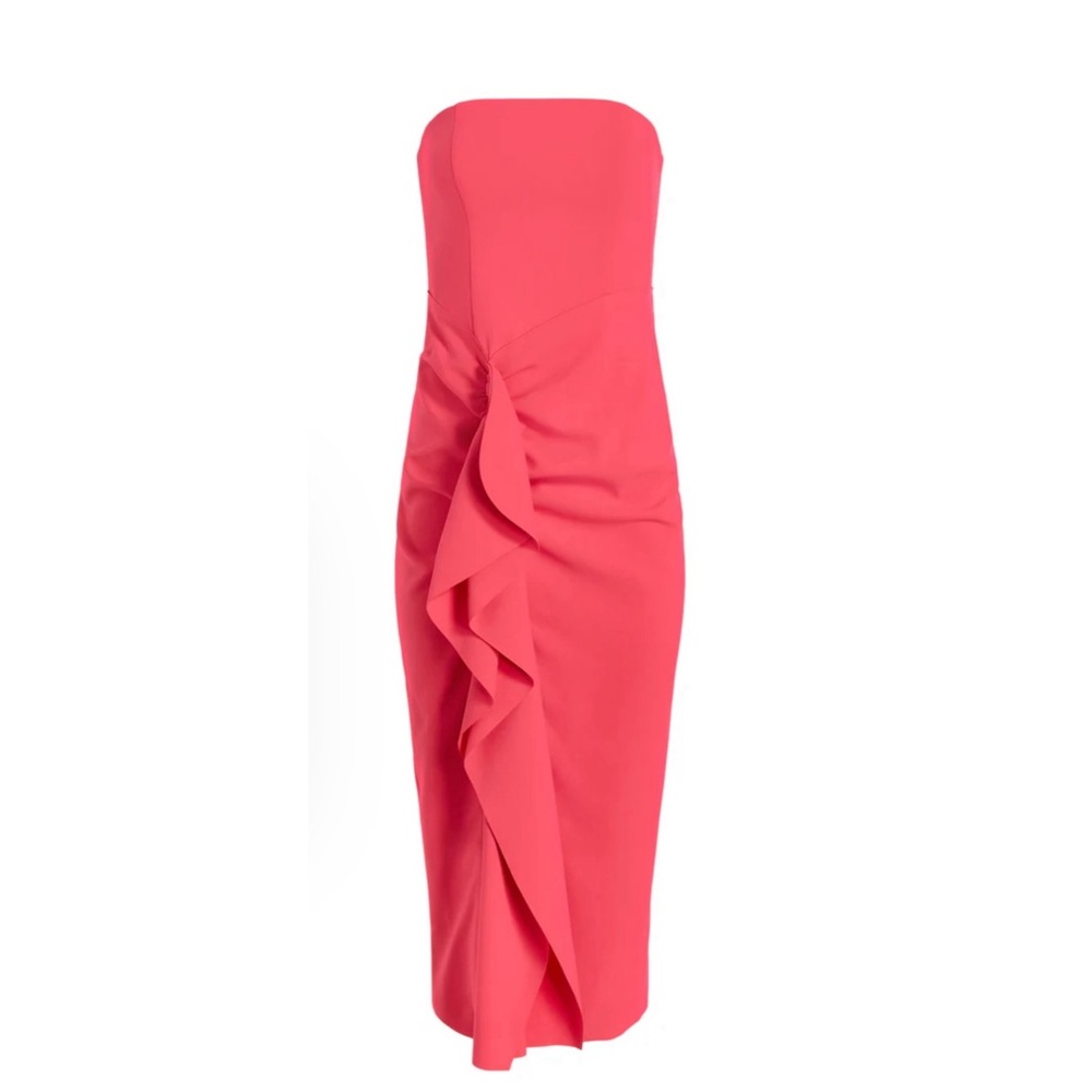 Likely Frida Pinkberry Strapless Midi Dress NWT Size 10